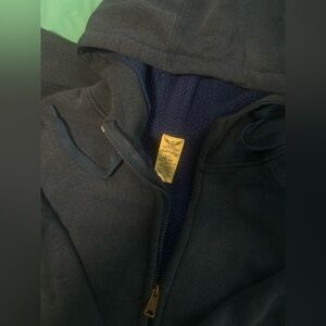 Dark blue sheep hoodie .